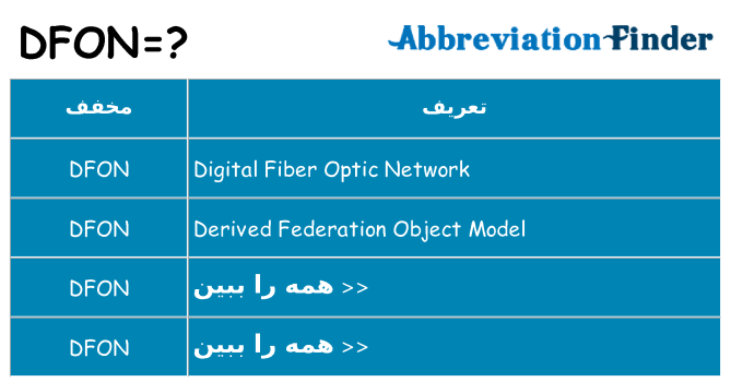 چه dfon برای ایستادن؟