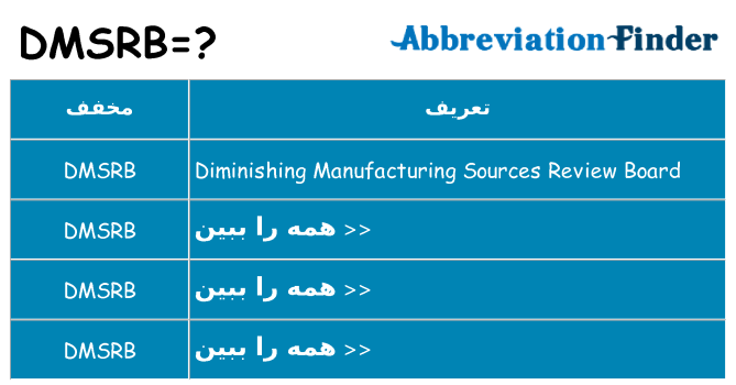 چه dmsrb برای ایستادن؟