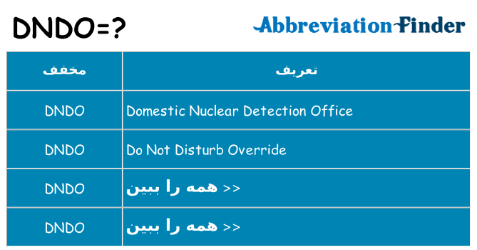 چه dndo برای ایستادن؟