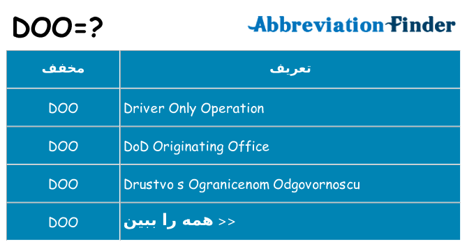 چه doo برای ایستادن؟