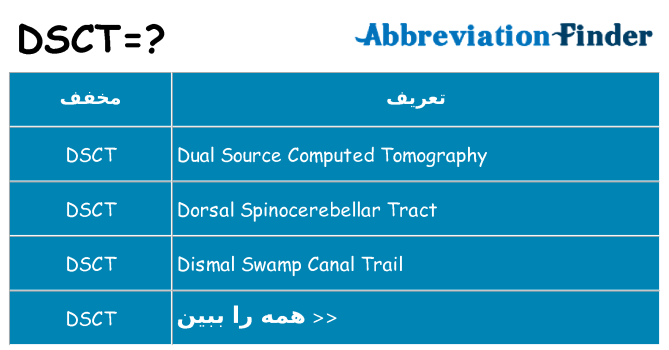چه dsct برای ایستادن؟