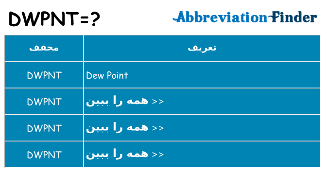 چه dwpnt برای ایستادن؟