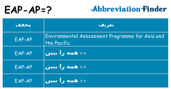 چه eap-ap برای ایستادن؟
