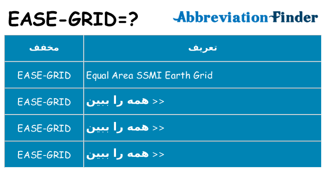 چه ease-grid برای ایستادن؟