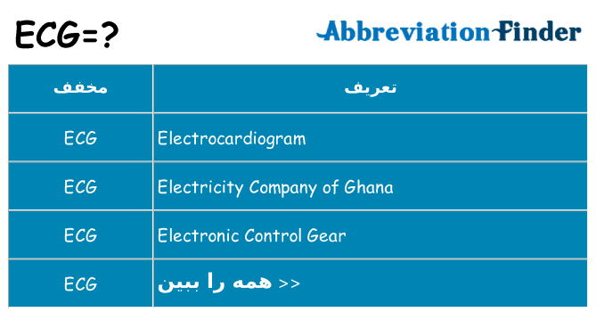 چه ecg برای ایستادن؟