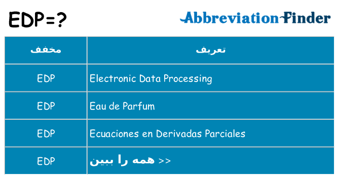 چه edp برای ایستادن؟