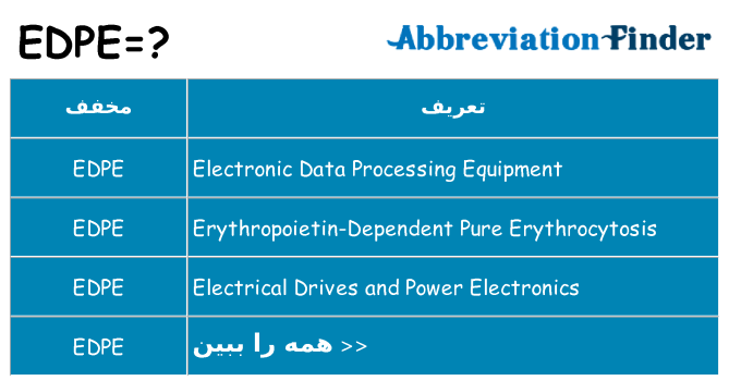 چه edpe برای ایستادن؟