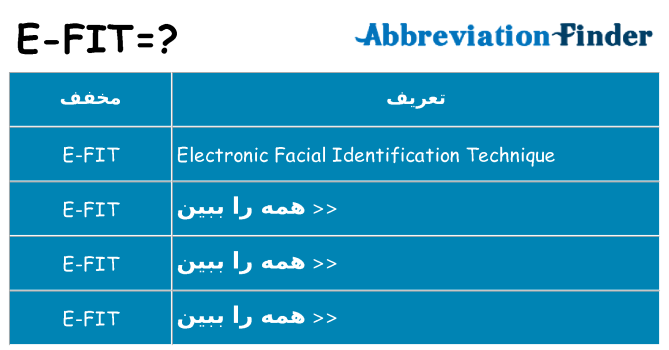 چه e-fit برای ایستادن؟