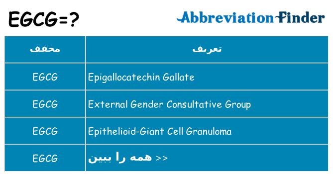 چه egcg برای ایستادن؟