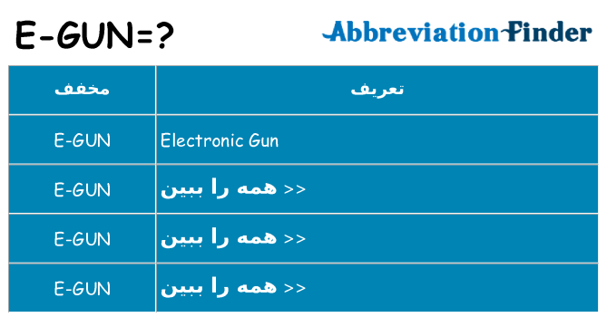 چه e-gun برای ایستادن؟