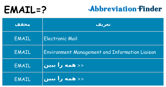 چه email برای ایستادن؟