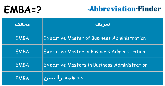 چه emba برای ایستادن؟