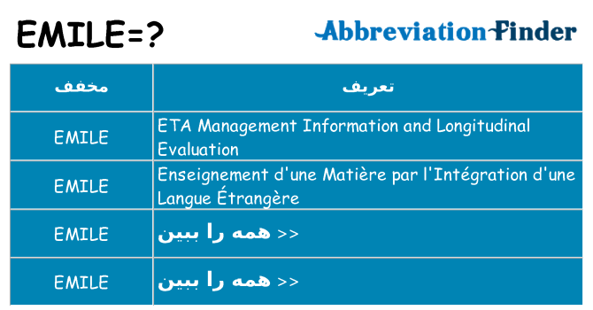 چه emile برای ایستادن؟