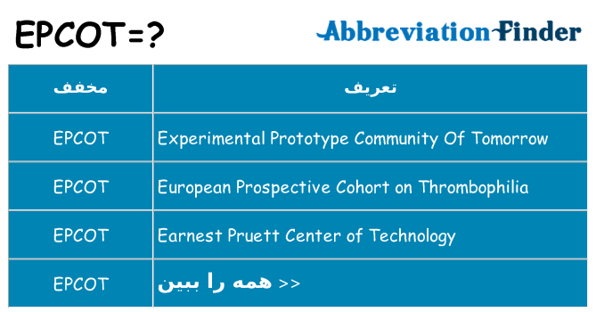 چه epcot برای ایستادن؟