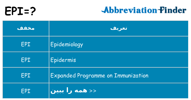 چه epi برای ایستادن؟