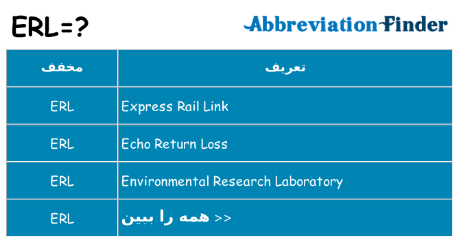 چه erl برای ایستادن؟