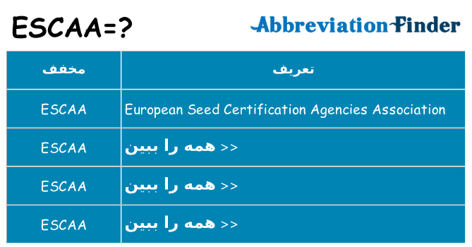 چه escaa برای ایستادن؟