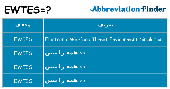 چه ewtes برای ایستادن؟