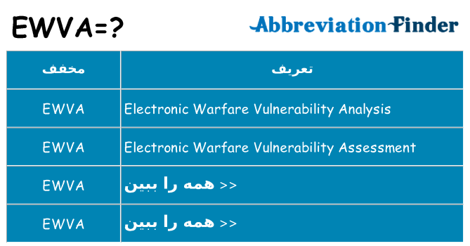 چه ewva برای ایستادن؟