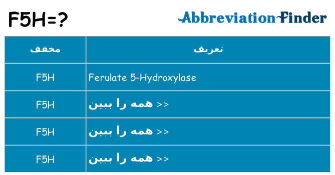 چه f5h برای ایستادن؟