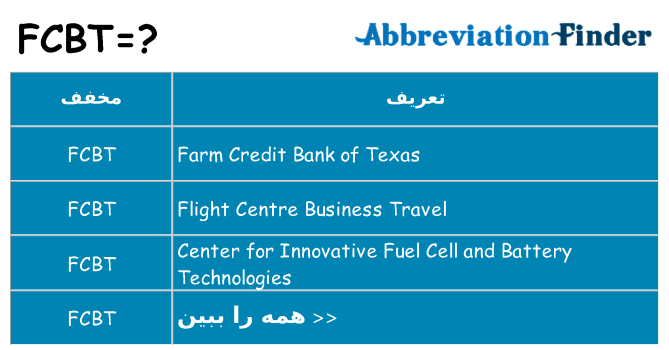 چه fcbt برای ایستادن؟