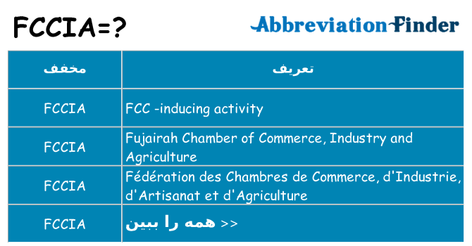 چه fccia برای ایستادن؟