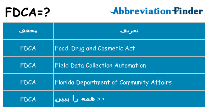 چه fdca برای ایستادن؟