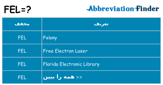 چه fel برای ایستادن؟