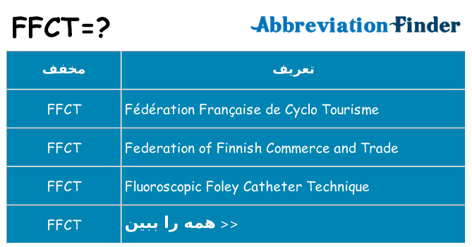 چه ffct برای ایستادن؟