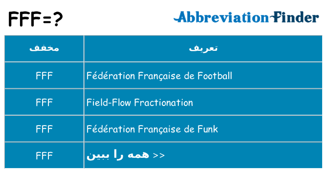چه fff برای ایستادن؟