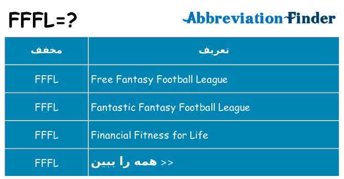 چه fffl برای ایستادن؟