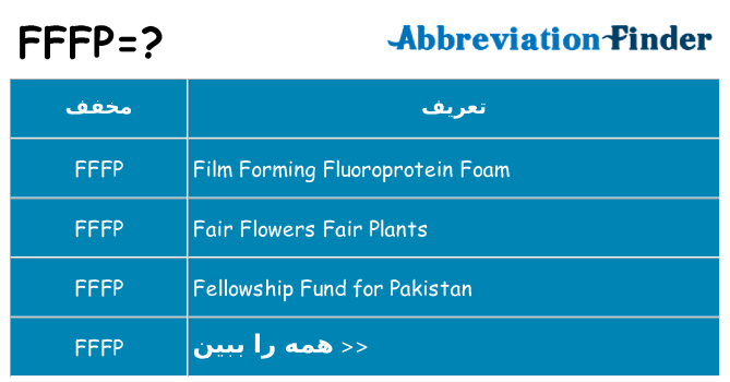 چه fffp برای ایستادن؟