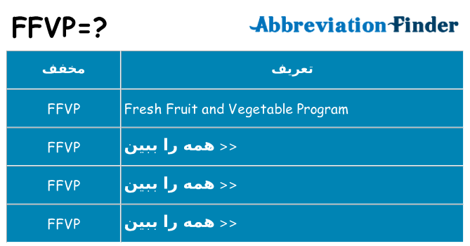 چه ffvp برای ایستادن؟