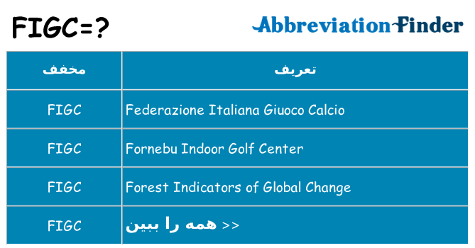 چه figc برای ایستادن؟