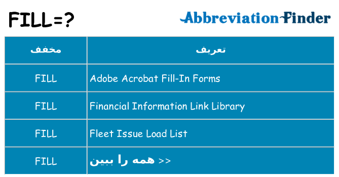 چه fill برای ایستادن؟