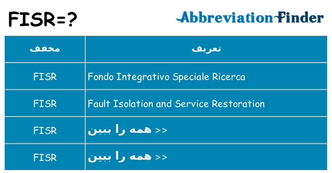 چه fisr برای ایستادن؟