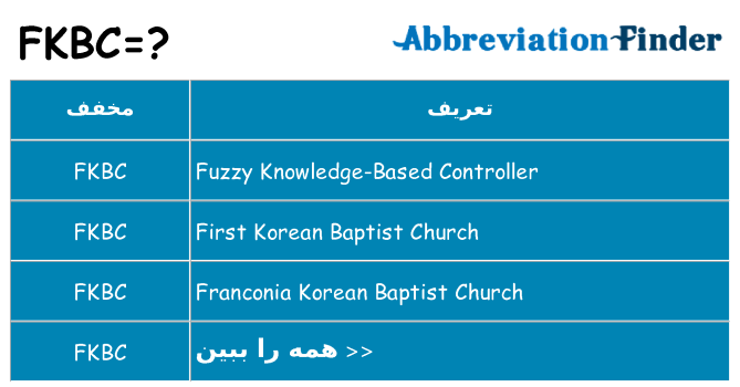 چه fkbc برای ایستادن؟