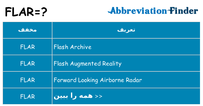 چه flar برای ایستادن؟
