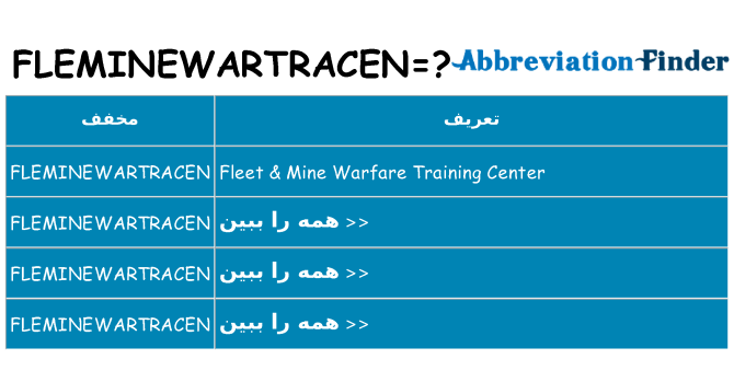 چه fleminewartracen برای ایستادن؟