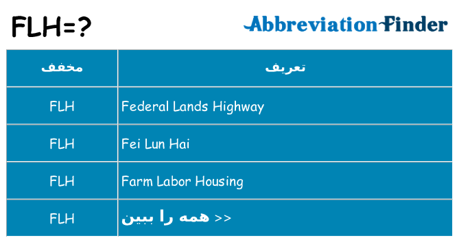 چه flh برای ایستادن؟