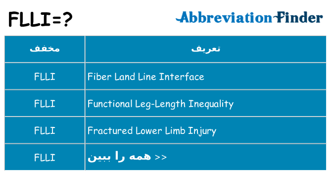 چه flli برای ایستادن؟