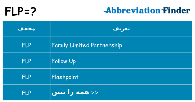چه flp برای ایستادن؟