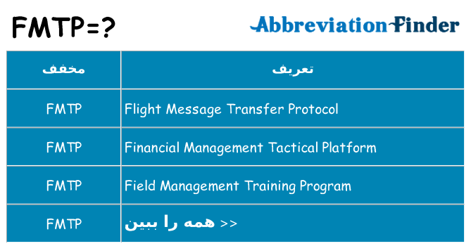 چه fmtp برای ایستادن؟