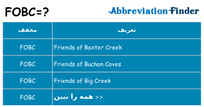 چه fobc برای ایستادن؟