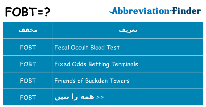 چه fobt برای ایستادن؟