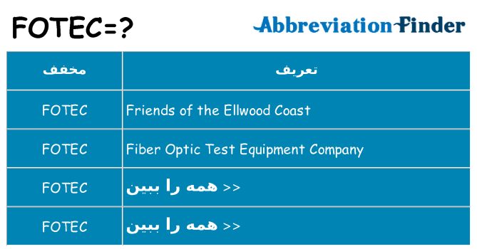 چه fotec برای ایستادن؟