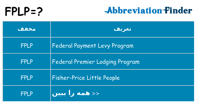 چه fplp برای ایستادن؟