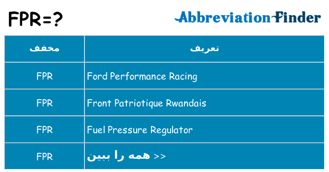 چه fpr برای ایستادن؟