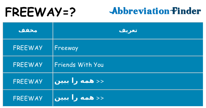 چه freeway برای ایستادن؟
