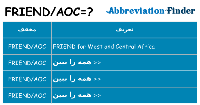 چه friendaoc برای ایستادن؟